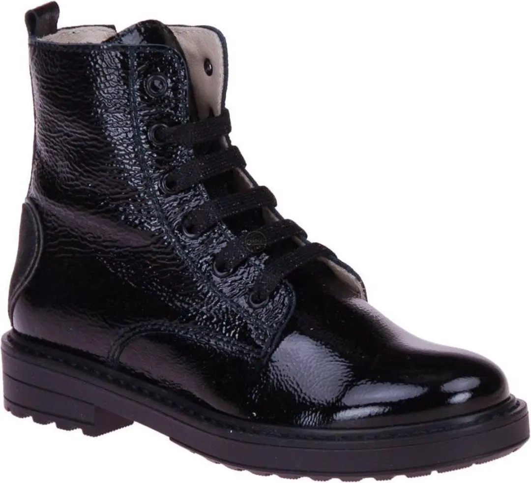 Beberlis Zwarte Veterboot Lak