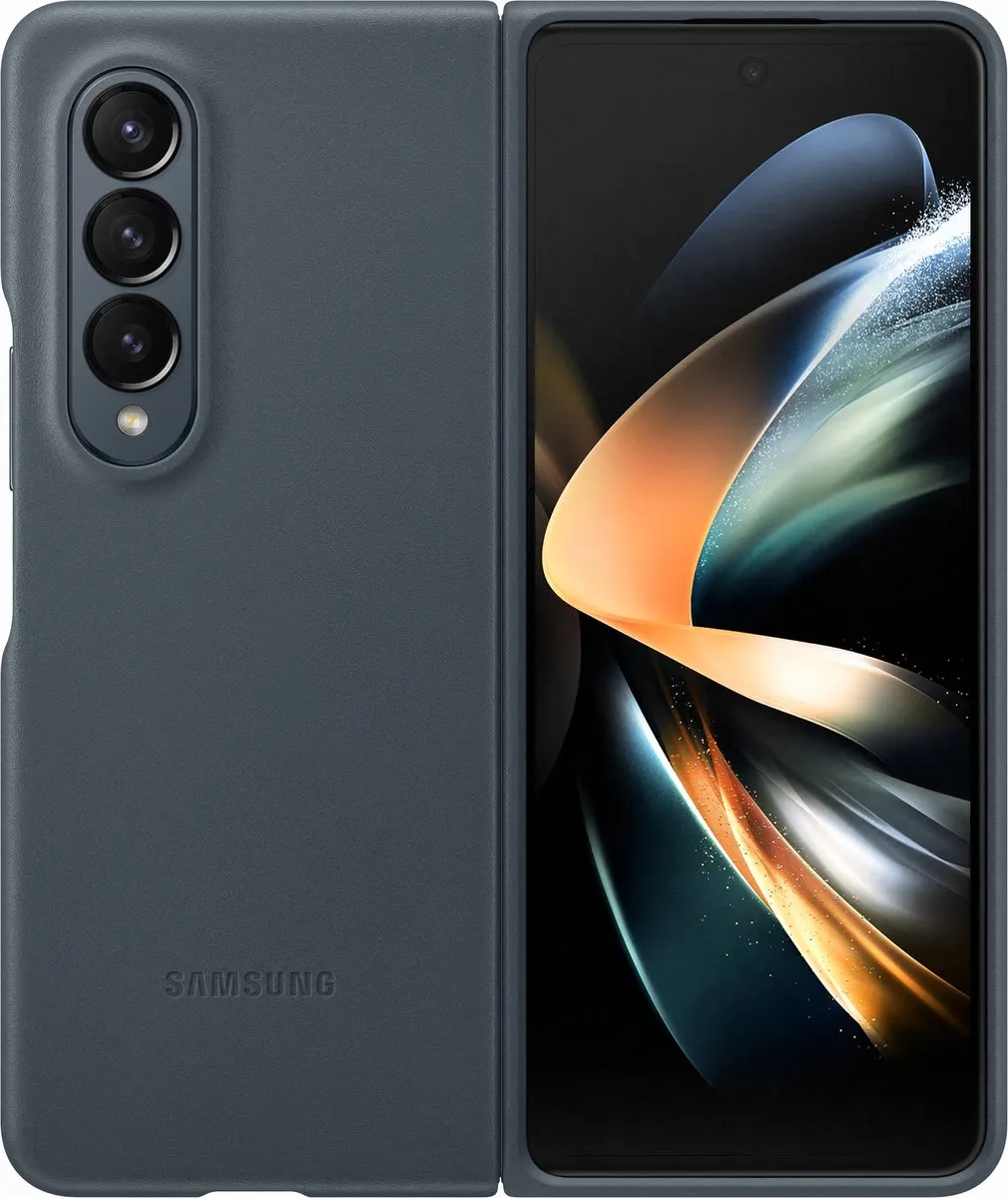 Samsung Leather Cover Galaxy Z Fold4 Graygreen