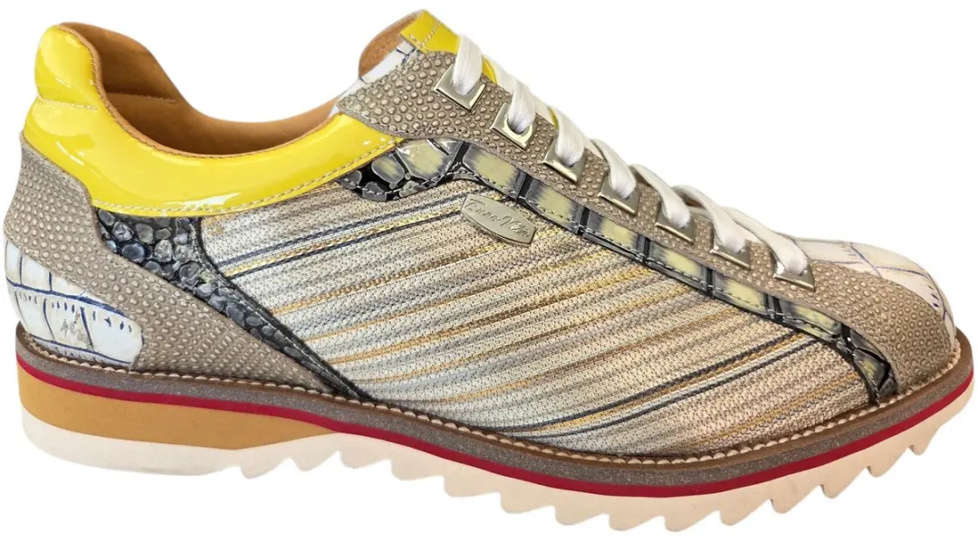 Laura Vita Achille 12 Sneakers Beige/Geel Leer Heren