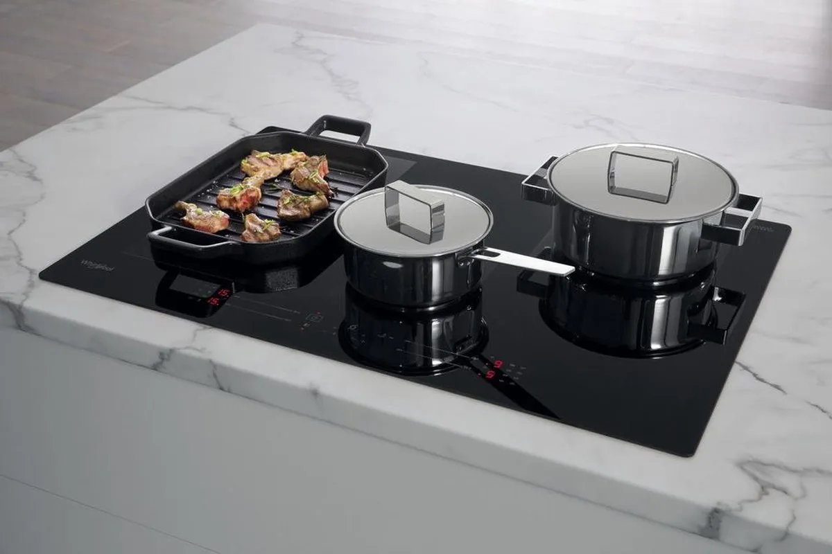 Whirlpool WFS0377NE/IXL Inbouw Inductiekookplaat 4 Zones - Zwart