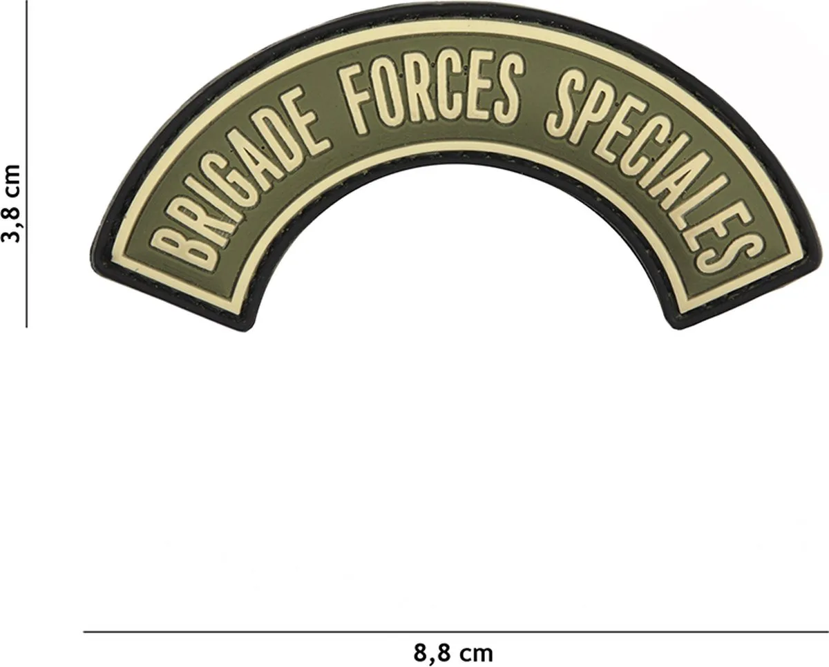 101 Inc Embleem 3D PVC Brigade Forces Speciales Groen 9029