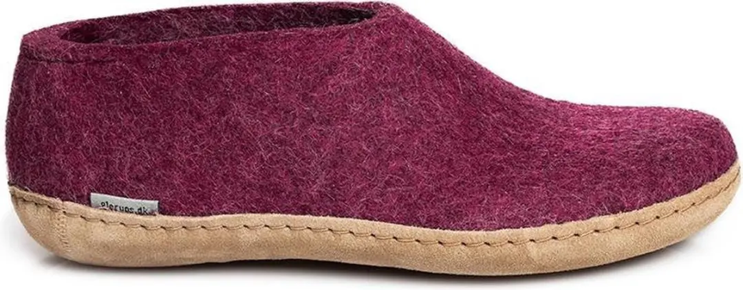 Glerups Schoen met leren zool-Cranberry-38