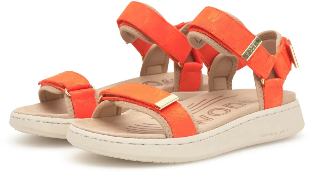 Woden Line Woven Sandalen Oranje EU 39 Vrouw