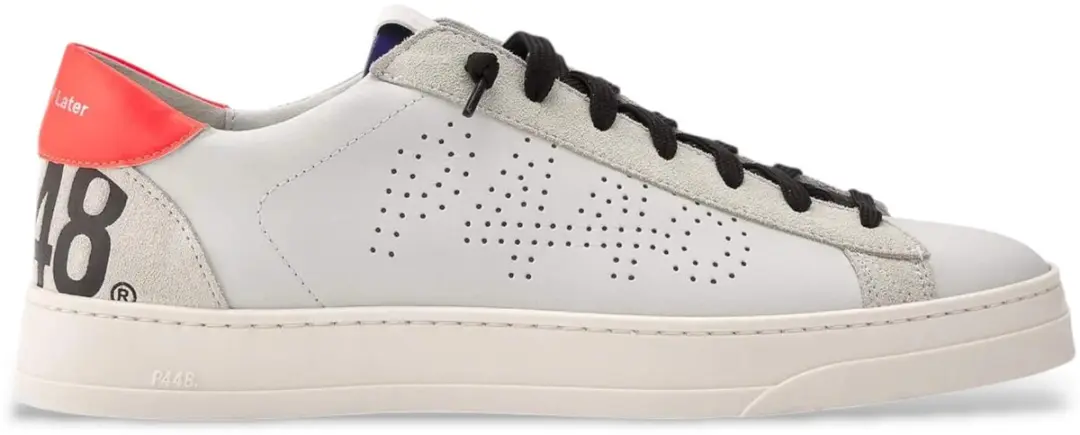P448 Jack C 103 witte leren sportschoenen