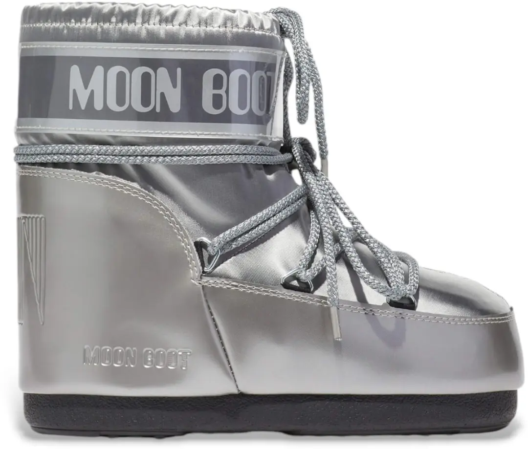 Moon Boot Zilveren Icoon Laagglanslaarzen