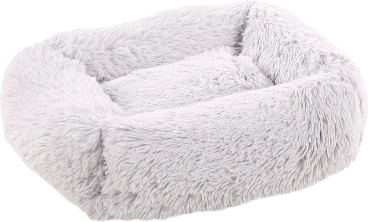 Mand Krems Rechthoekig Lichtgrijs 50x40x15cm