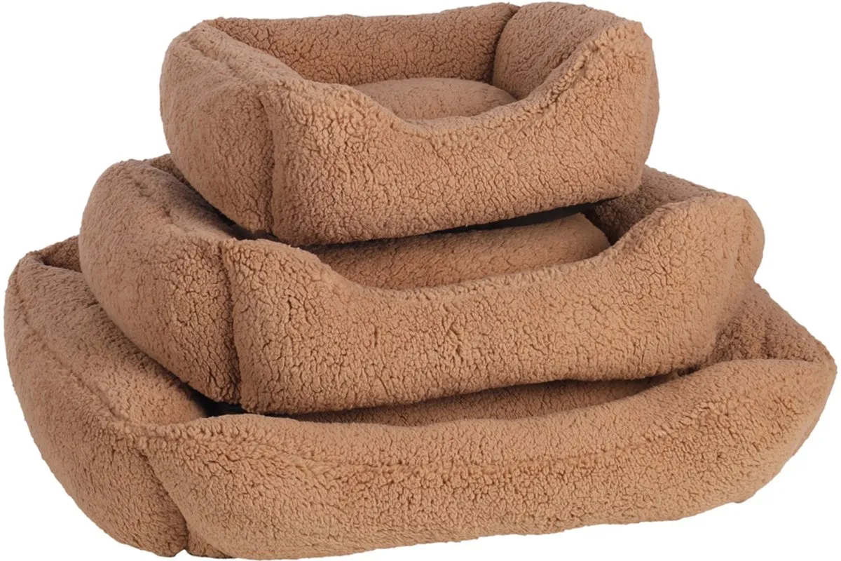 Flamingo Felpa Orthopedisch Hondenbed Mokka 65x50x20cm