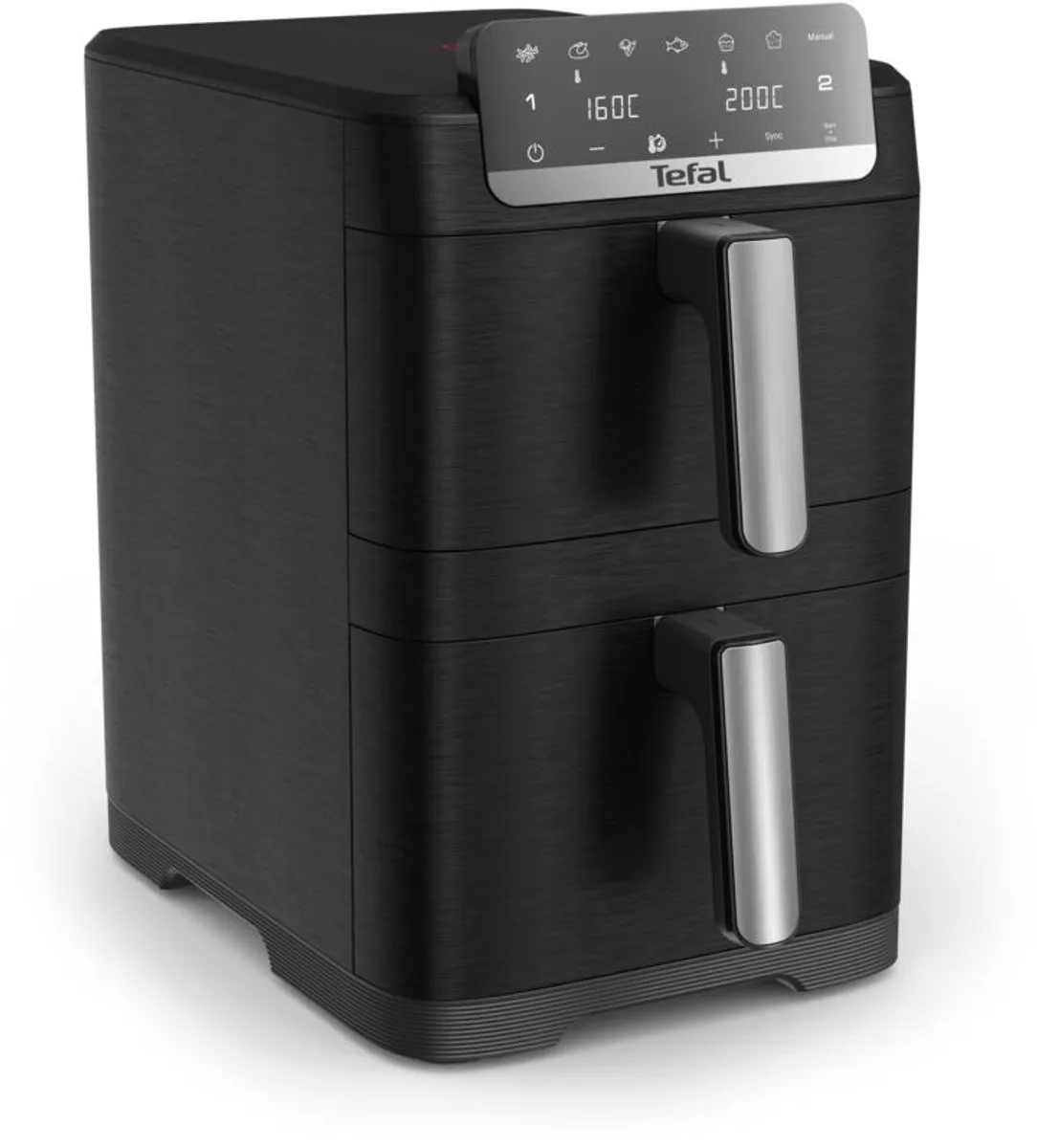 Tefal Easy Fry Crispy Stack EY7528 Dubbele Airfryer 10L - 2700W - Zwart