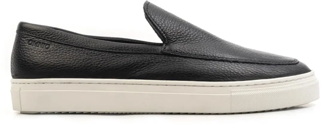 Omnio malton plain loafers heren zwart leer