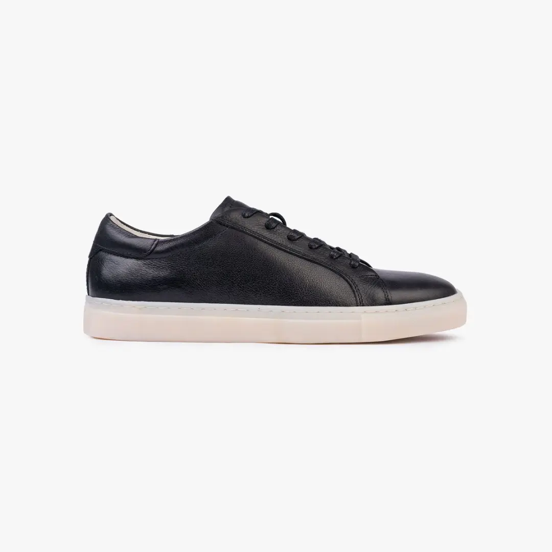Omnio finn sneakers heren zwart leer