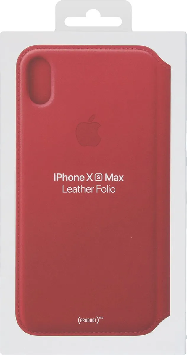 Apple Folio Hoesje MRX32ZM/A - iPhone Xs Max - Rood