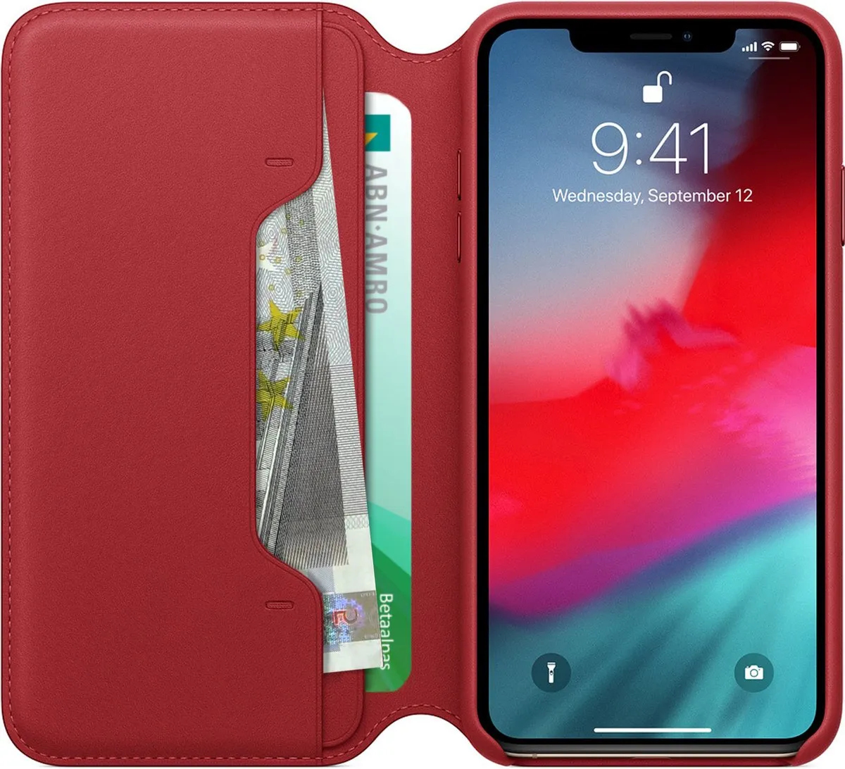 Apple Folio Hoesje MRX32ZM/A - iPhone Xs Max - Rood