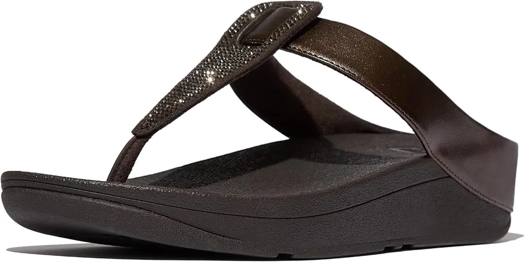 Fitflop Fino Metallic Kristal Teenslippers Dames