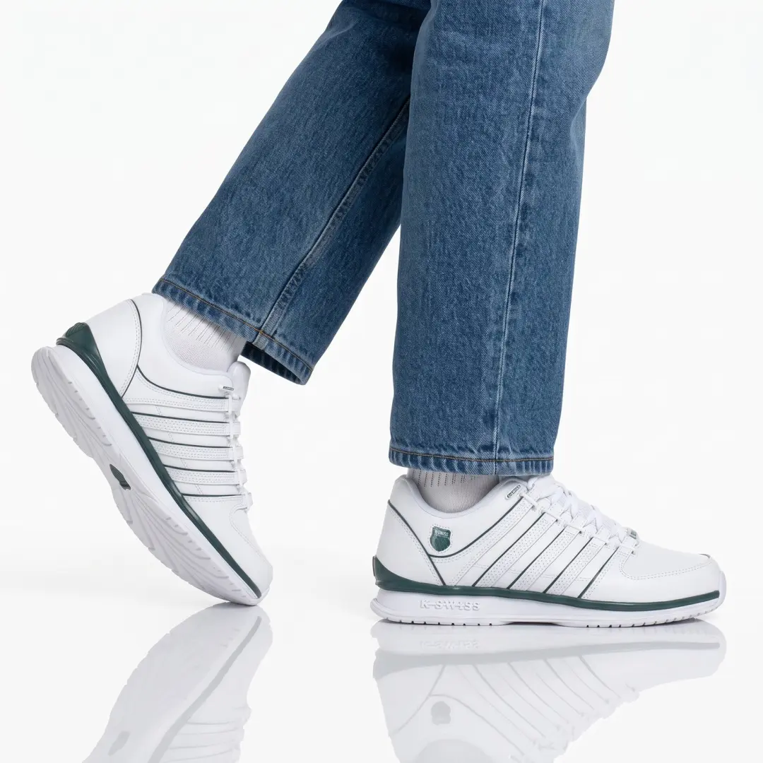 K-Swiss Rinzler heren sneakers - Wit/Green - afbeelding 2 van 6