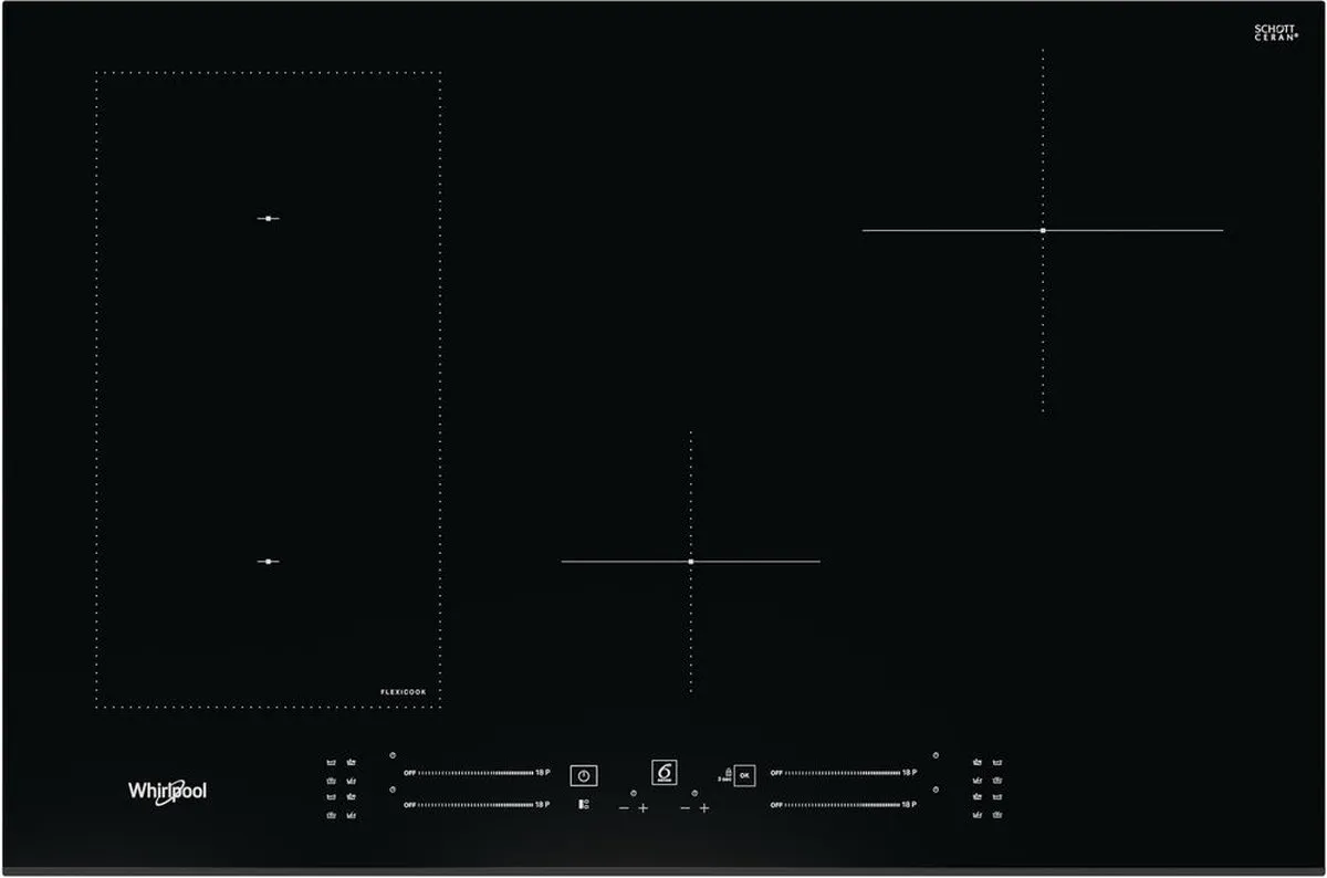 Whirlpool WL S3377 BF Inductiekookplaat 4 Zones - Zwart