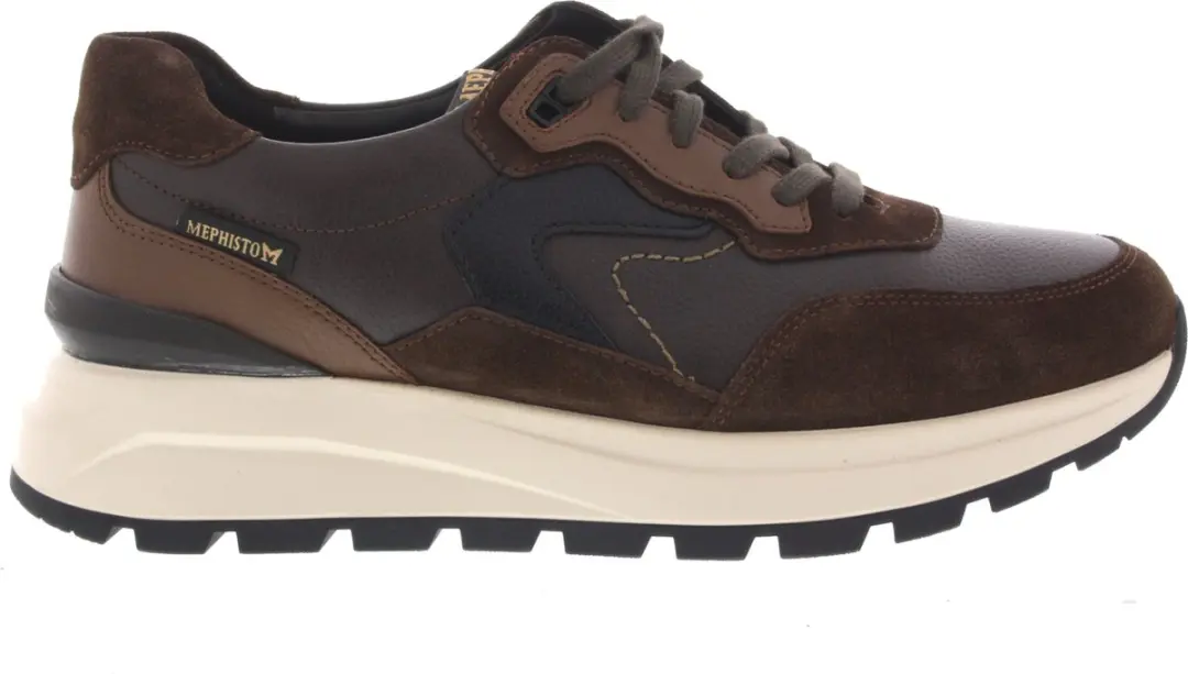Heren Veterschoenen Mephisto Cruz Chestnut Donkerbruin