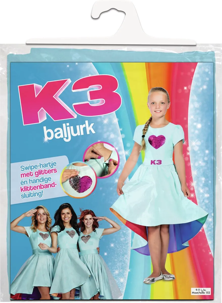 Studio 100 K3 Love Cruise Verkleedjurk - Maat 134 - Blauw