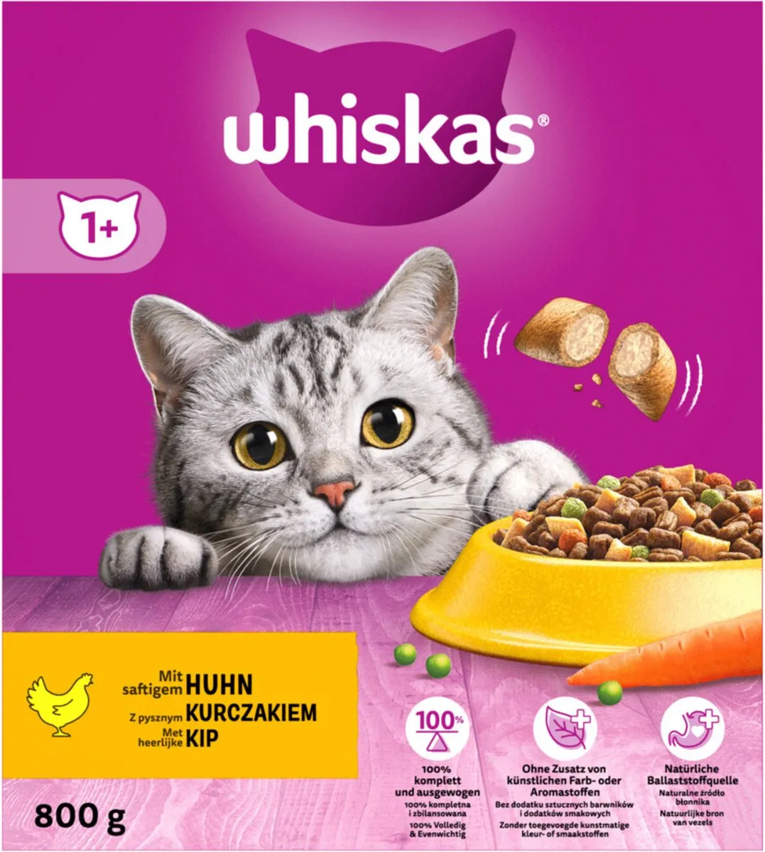 Whiskas Brokjes Adult Kip 800g