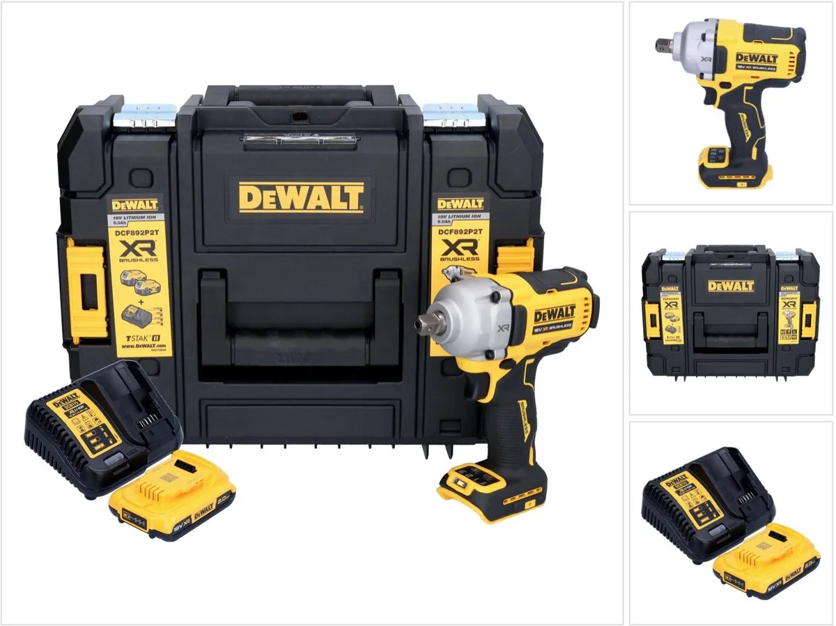 DeWalt DCF 892 D1T Accu-slagmoersleutel 18V 813Nm