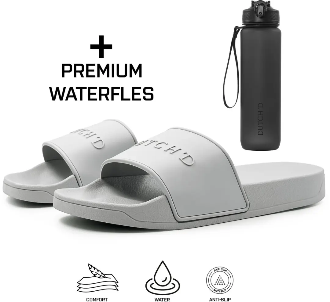 Dutch'D ® Rubberen slipper + Waterfles