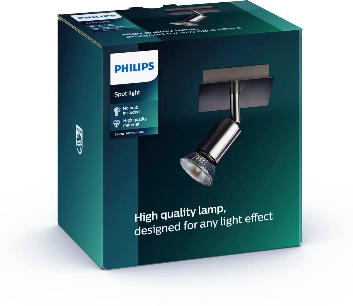 Philips Carrea Opbouwspot 1-lichts - Nikkel