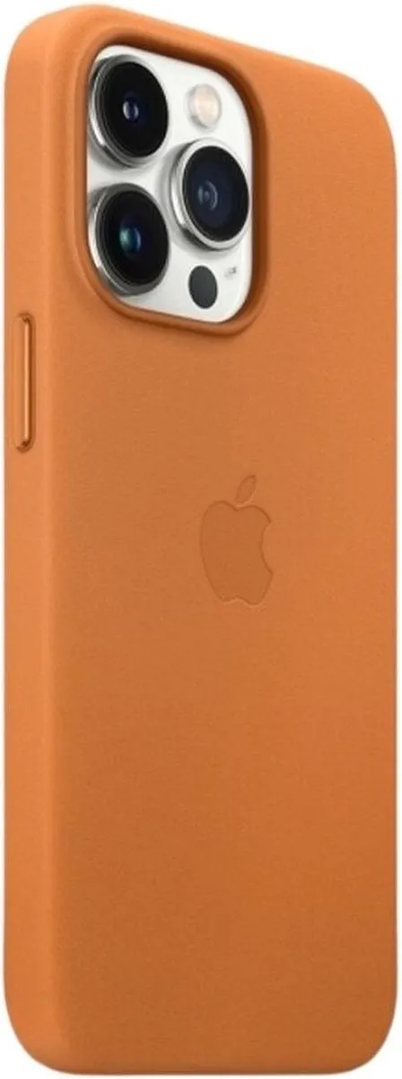 Apple MagSafe Leren Hoesje iPhone 13 Pro - Goudbruin
