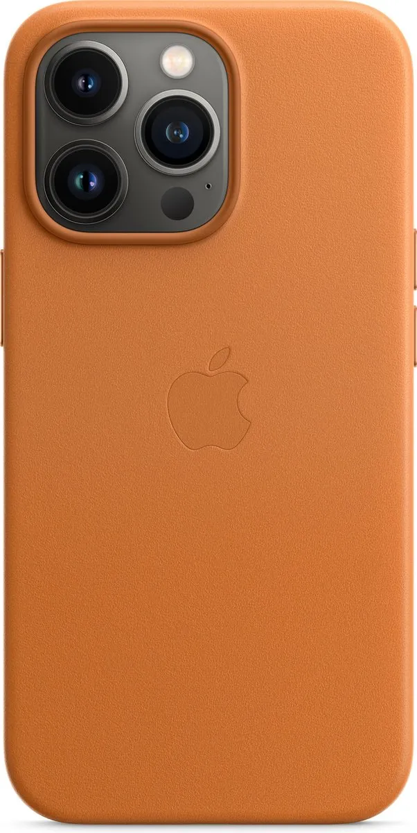Apple MagSafe Leren Hoesje iPhone 13 Pro - Goudbruin