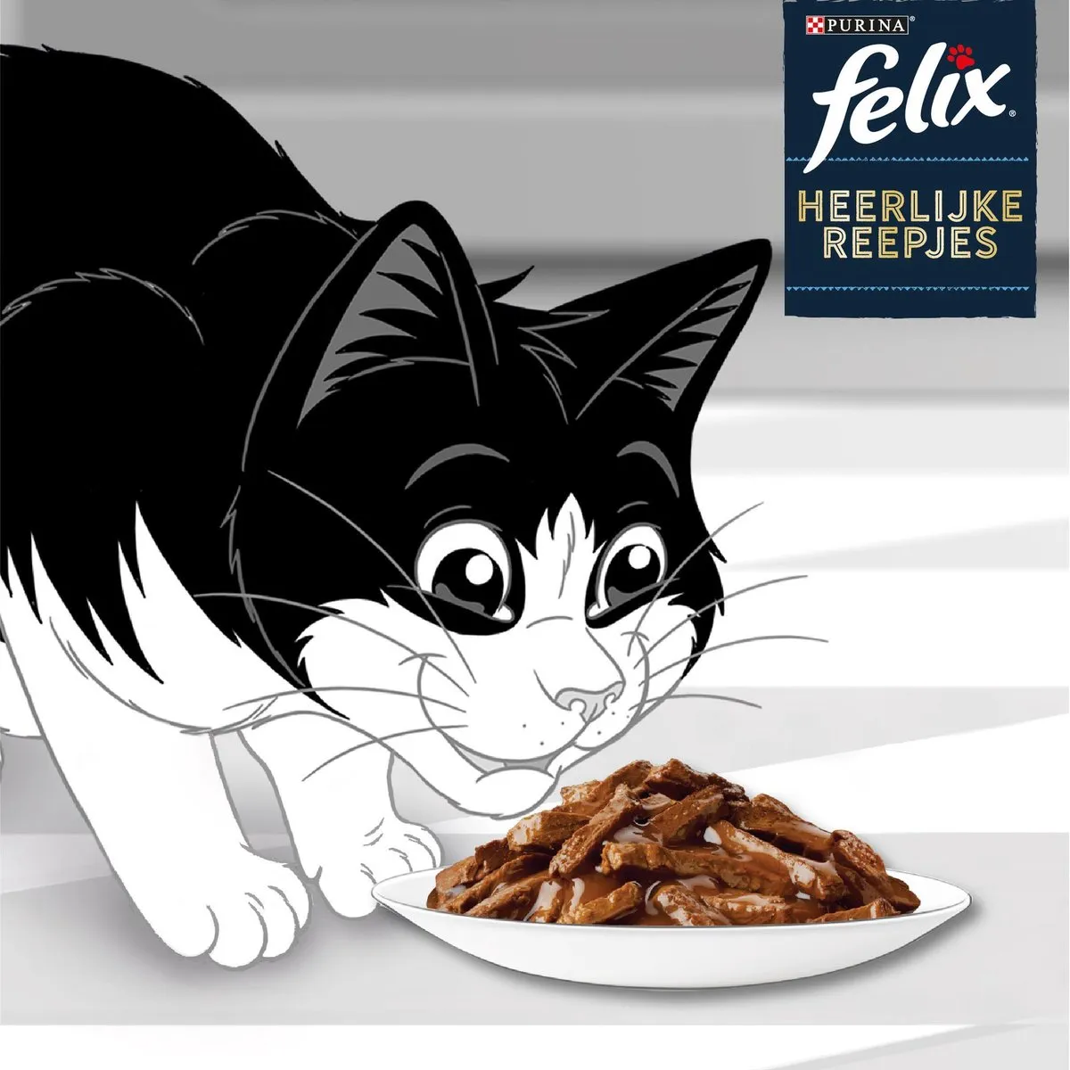 Felix Heerlijke Reepjes Vis Selectie Natvoer - 48 Stuks