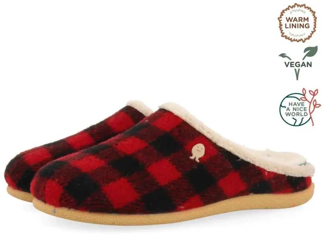 Hot Potatoes 64678 Teenslipper 34 - zwart/rood - afbeelding 6 van 6