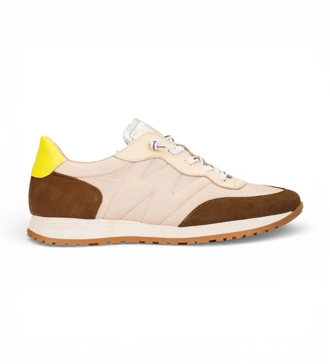 Wonders Towanda02 beige leren sneakers
