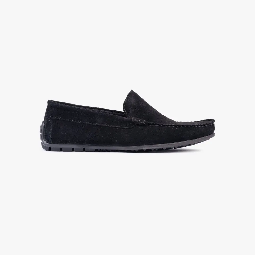 Omnio bengt loafers heren zwart suède