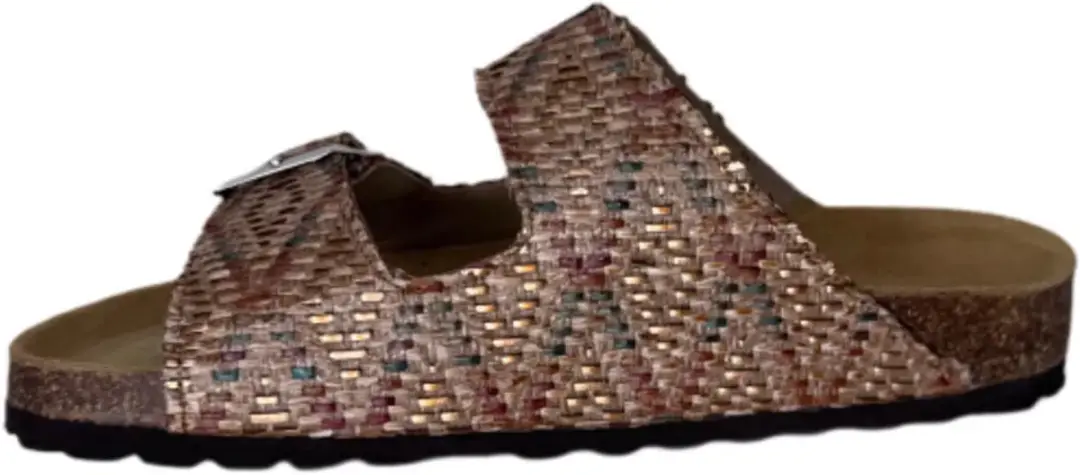 Q Fit Kelly slipper 2 band kurk (Maat