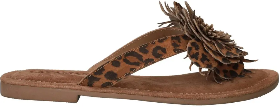 Nomi Dames Slippers Suède Bruin - afbeelding 2 van 6