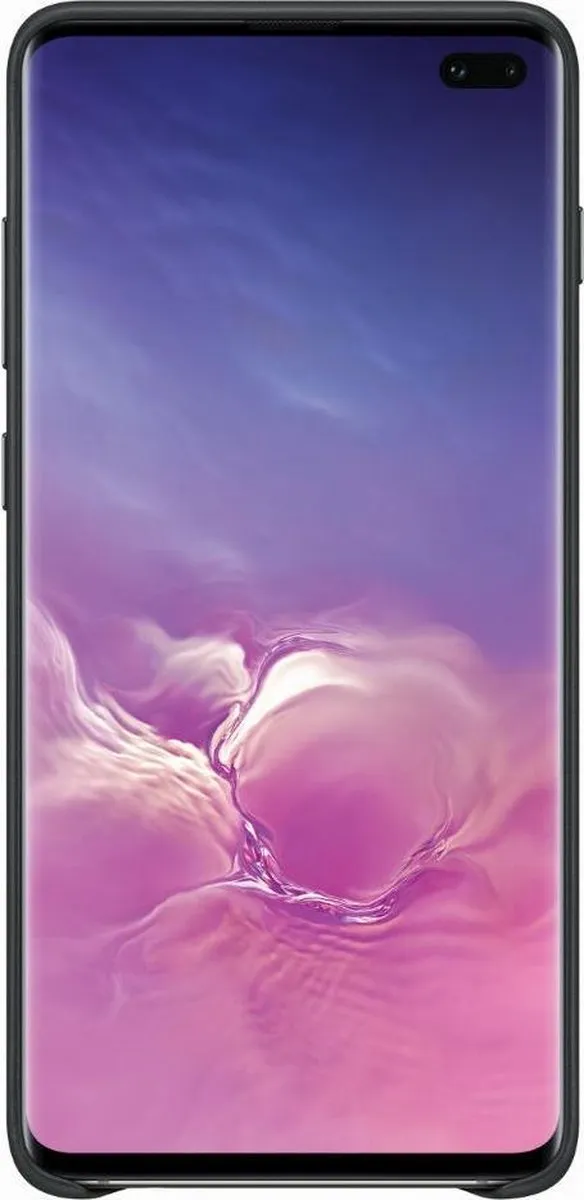 Samsung Lederen Cover Galaxy S10+ - Zwart