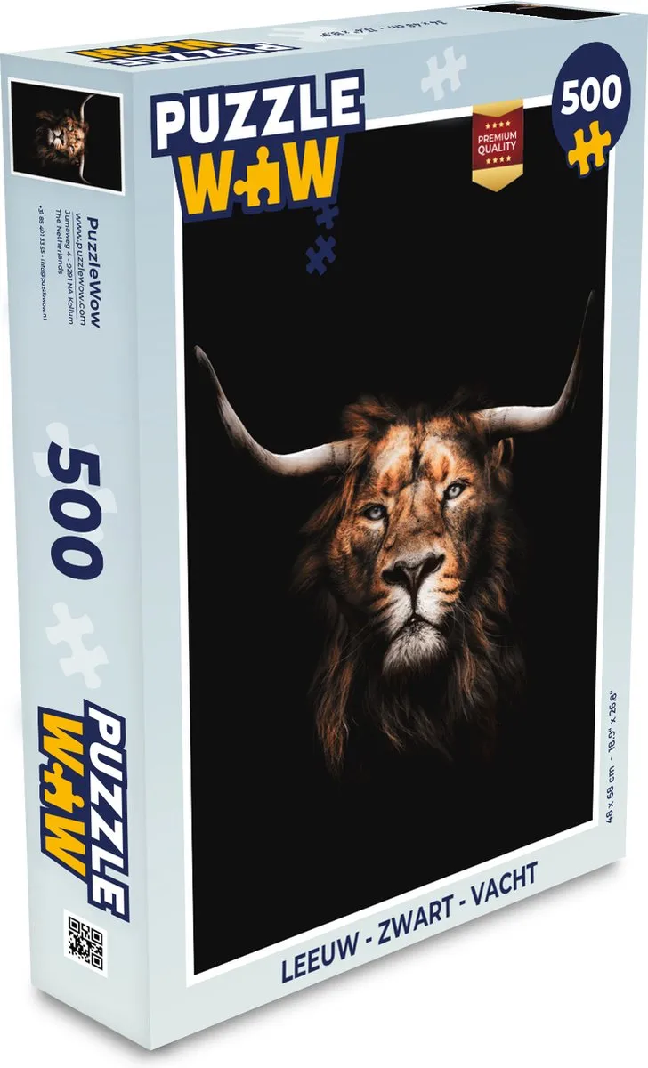 PuzzleWow Leeuw Legpuzzel 500 Stuks