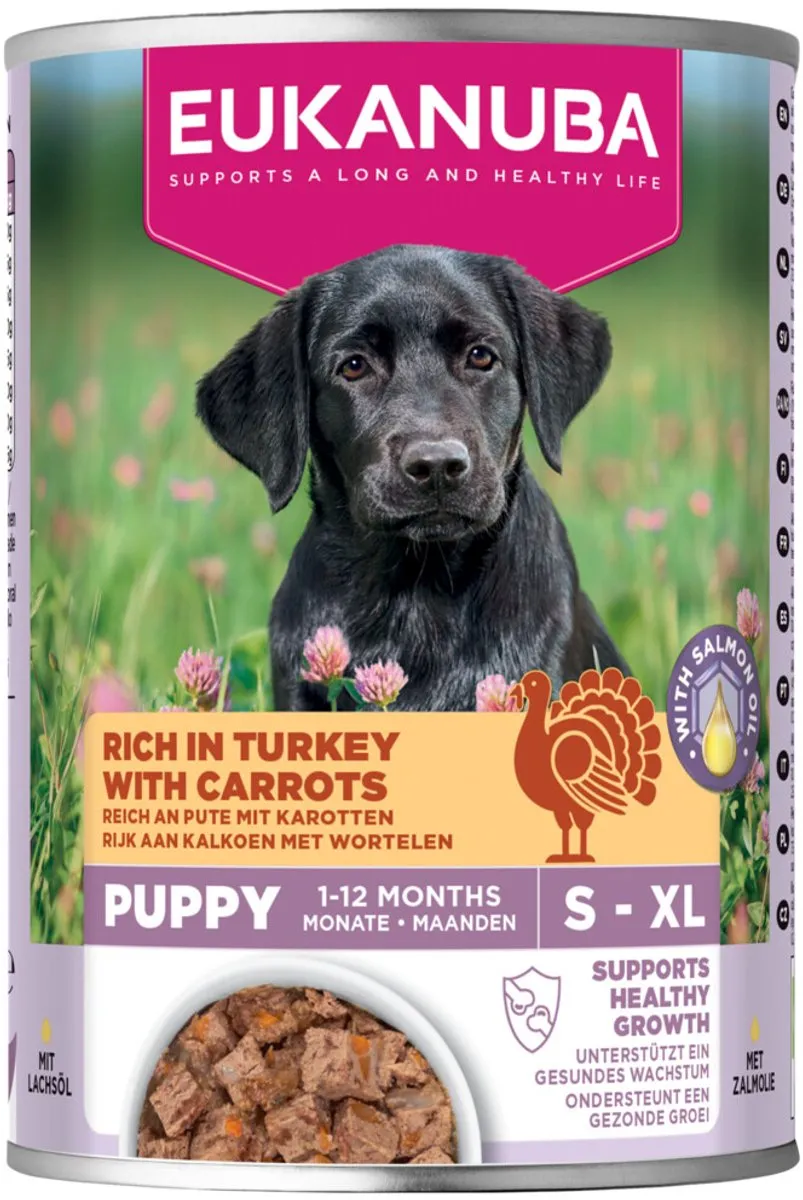 Eukanuba Nat Life Care Puppy Kalkoen & Wortel Hondenvoer