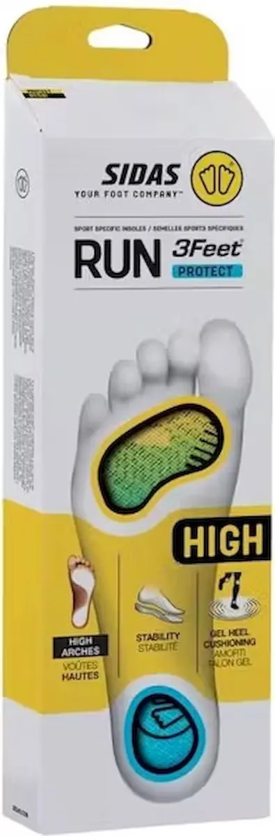 Sidas 3feet Run Protect High Inlegzolen - Transparant - afbeelding 2 van 6