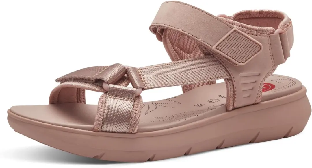 Jana Dames Sandalen Plat met Klittenband Vegan