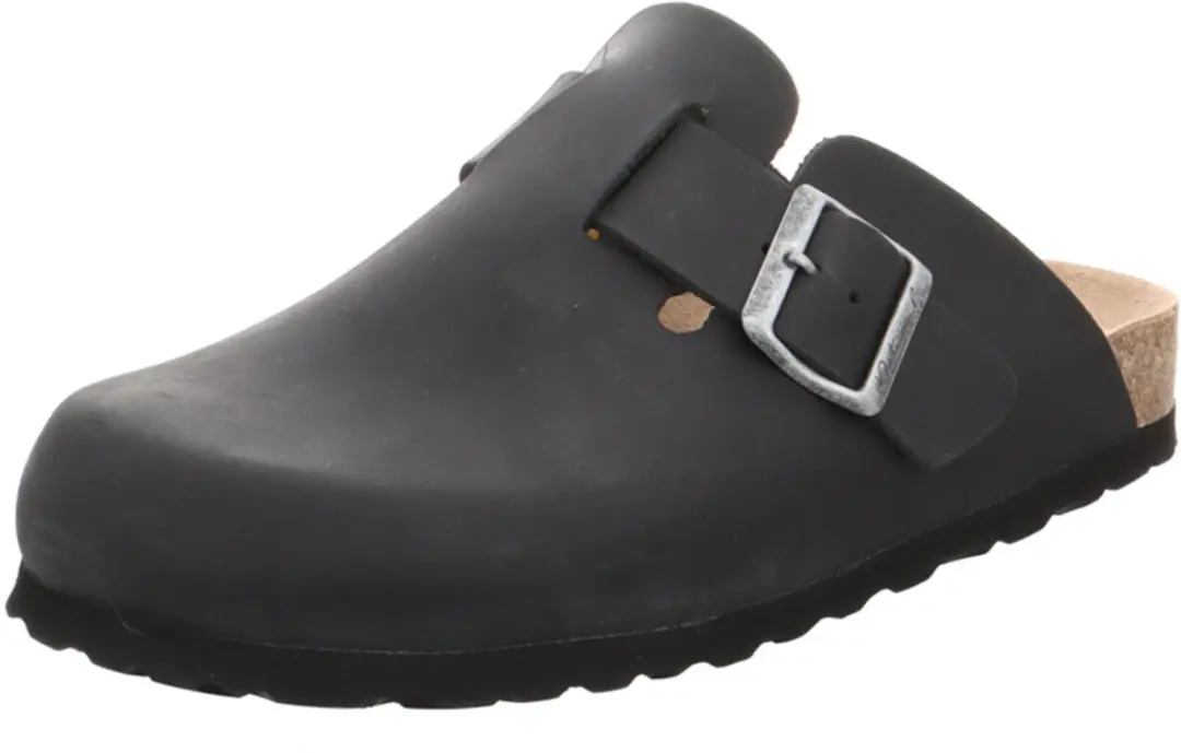Natural Sense unisex pantoffels klomp leer navy 1152936