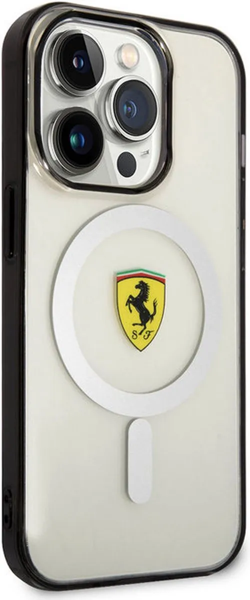 Ferrari Translucent Back Case MagSafe iPhone 14 Pro Max - Transparant