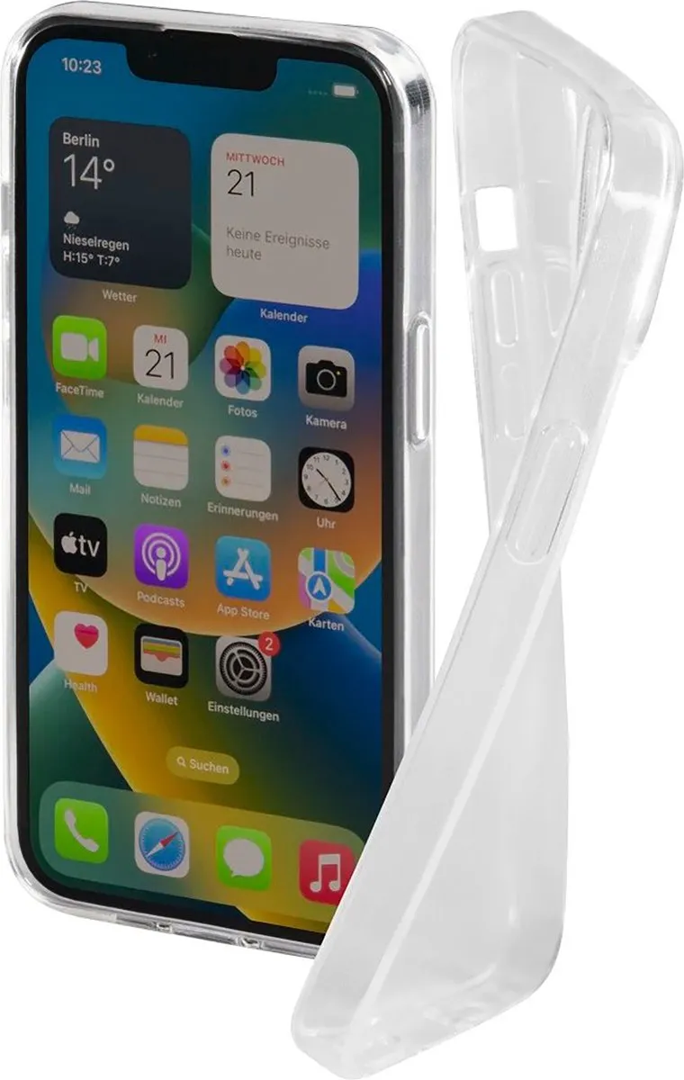 Hama Crystal Clear Cover Hoesje iPhone 14 Plus