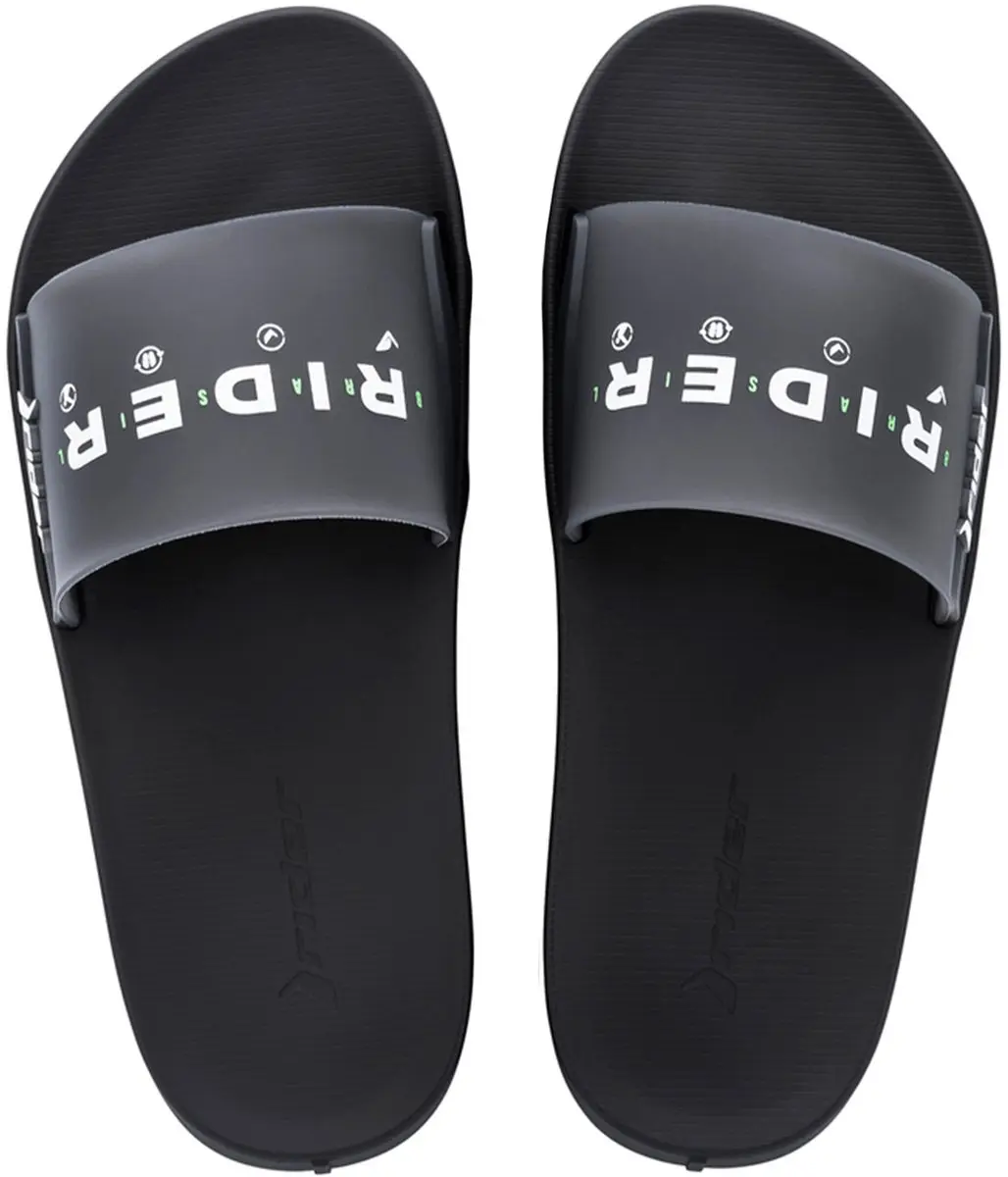 Rider Graphics Herenslippers Zwart-Wit - afbeelding 3 van 3