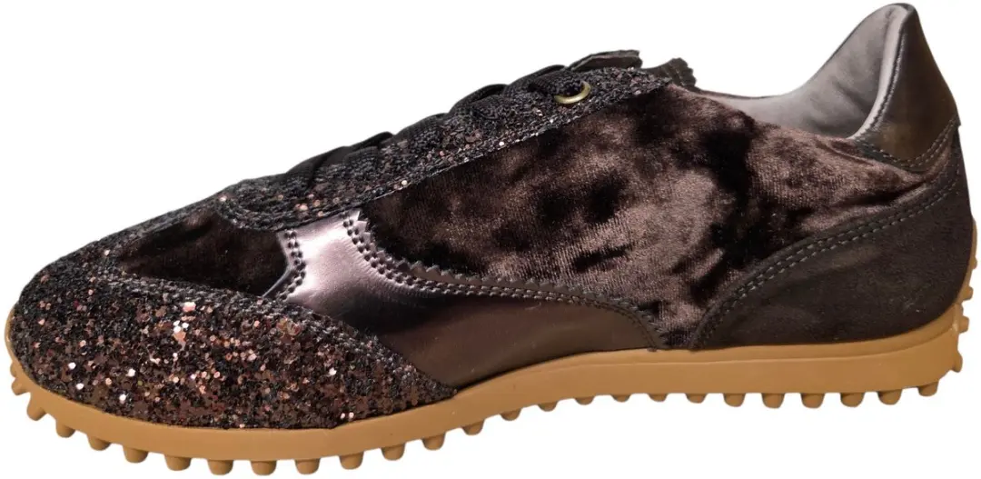 DL Sport 7153 306 01 Brillante Moro Sneakers - Bruin Glitters Suede & Leer - afbeelding 4 van 4