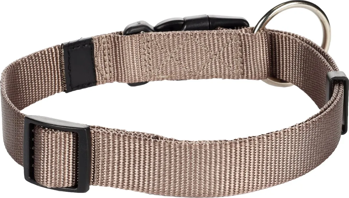 Flamingo Hondenhalsband Asp 45-65cm 25mm - Taupe
