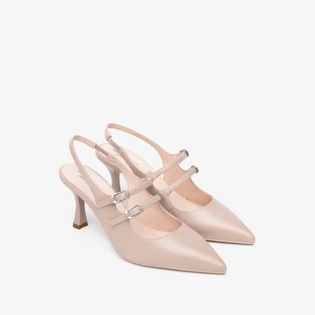 Schoenen Met Hak Nerogiardini Nappa Pandora Tpu Adam Alek Natuur