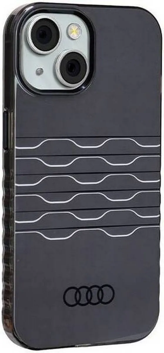 Audi IML Grille Pattern Back Case MagSafe - iPhone 15 - Zwart - afbeelding 3 van 6