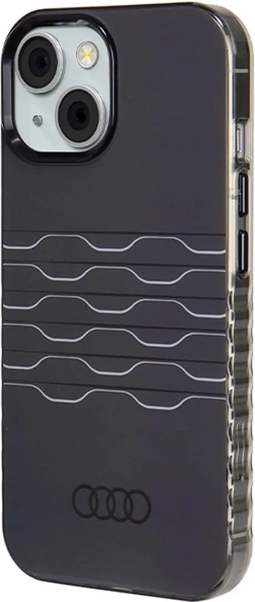 Audi IML Grille Pattern Back Case MagSafe - iPhone 15 - Zwart - afbeelding 5 van 6