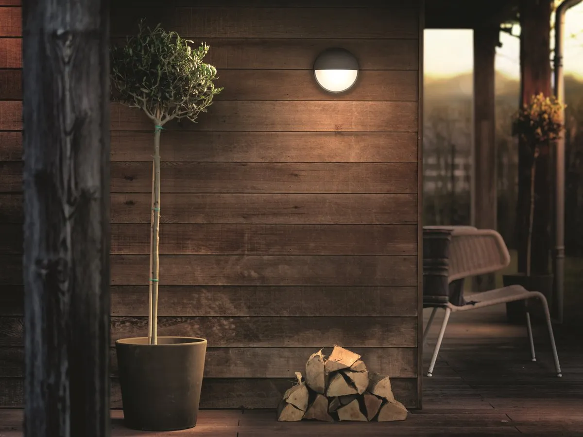 Philips Capricorn Muurlamp - Antraciet - Ø21,4cm