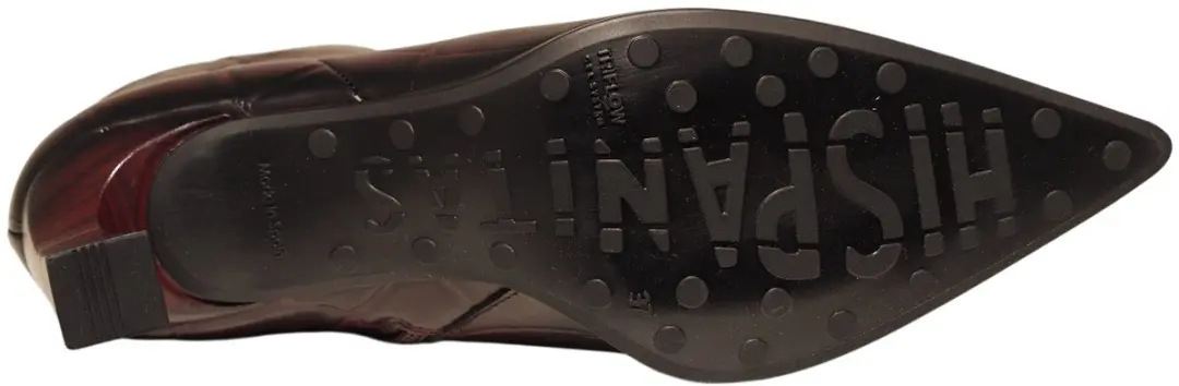 Hispanitas Paris Enkellaarzen Bordeaux croco - afbeelding 2 van 6