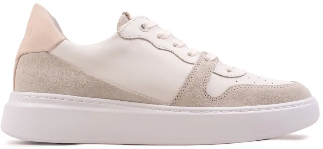Omnio classic sneakers dames wit/beige leer